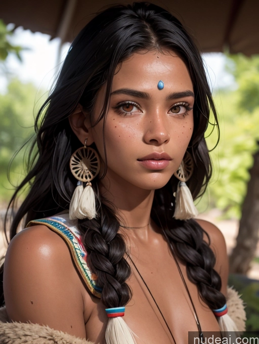 related ai porn images free for Model Beautiful 20s Skin Detail (beta) Close-up View Bright Lighting Detailed Native American Tanned Skin Tribal