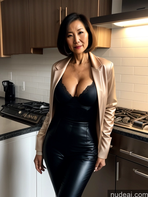 related ai porn images free for Milf Two Perfect Boobs Beautiful Perfect Body 70s Bobcut Bra Jacket Professor Stylish Suit Cleavage Dark Lighting Detailed Sexy Face Chinese Kitchen