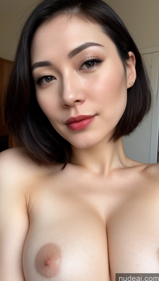 related ai porn images free for Woman One Fairer Skin 30s Skin Detail (beta) Close-up View Lipstick Beautiful Huge Boobs Japanese Bobcut Black Hair