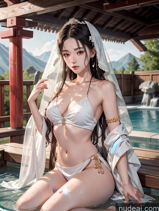 related ai porn images free for Woman One Beautiful Skinny 18 Long Hair Japanese Hot Tub White Hair China Goddess Fashion