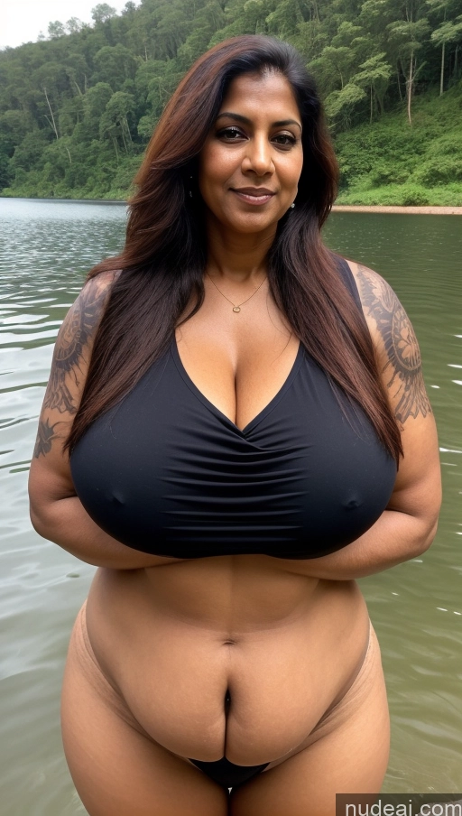 related ai porn images free for Milf Huge Boobs Beautiful Tattoos Muscular Big Ass Thick Fat Big Hips Tall Dark Skin Indian T-pose Sexy Face Close-up View 50s Lake Long Hair Ginger Blouse Sari Busty