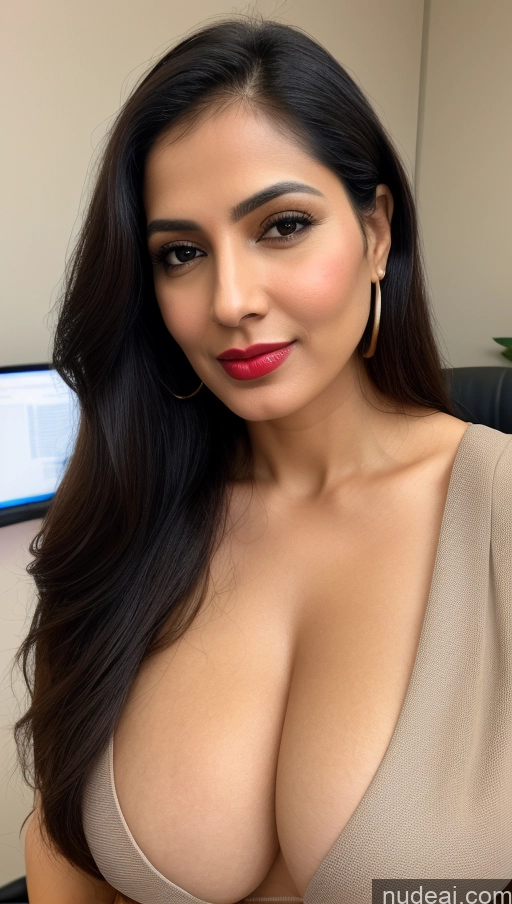 related ai porn images free for Woman One Huge Boobs Beautiful Lipstick Fairer Skin 40s Black Hair Slicked Skin Detail (beta) Close-up View Sari Office Indian