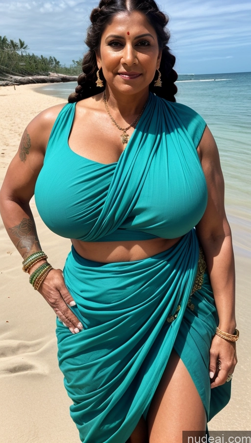 related ai porn images free for Milf Huge Boobs Beautiful Tattoos Muscular Big Ass Abs Thick Big Hips Tall Dark Skin 50s Indian Detailed Sexy Face Blouse Brunette Fat Braided Busty Sari Beach Close-up View T-pose