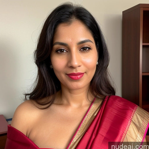 related ai porn images free for Woman One Huge Boobs Beautiful Lipstick Fairer Skin 40s Black Hair Slicked White Skin Detail (beta) Close-up View Sari Office