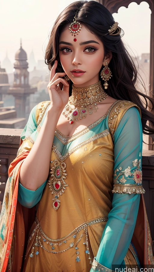 Woman Indian Beautiful Pakistani Dress Delhi Detailed