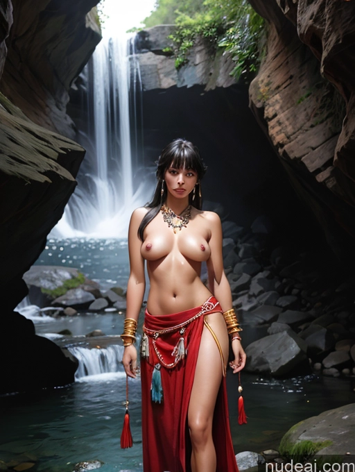 related ai porn images free for Tanned Skin Native American Cave Traditional Jewelry Waterfall Forest Topless Woman Breasts Fantasy Style Jeff Easley Fr4z3tt4 Wife Or Girlfriend Bangs Dark Skin