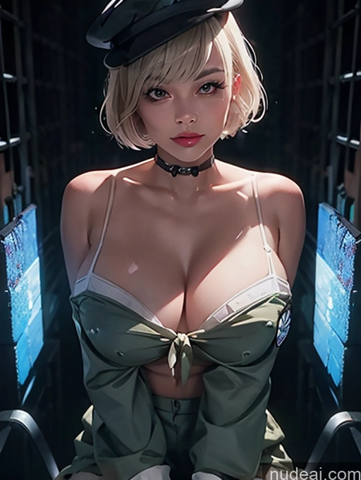 related ai porn images free for Athlete One Huge Boobs Perfect Body Short Hair Fairer Skin 30s Blonde White Prison Front View Boots Hat Micro Skirt Police Tie Cleavage Dark Lighting Detailed Guided Breast Grab Happy Sexy Face Soft Anime