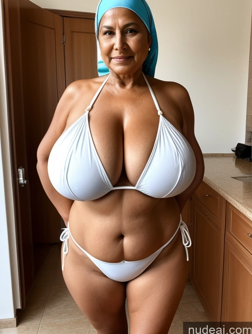 related ai porn images free for Milf One Busty Huge Boobs Tanned Skin Front View Microkini Thong Thick 70s Indian Maid