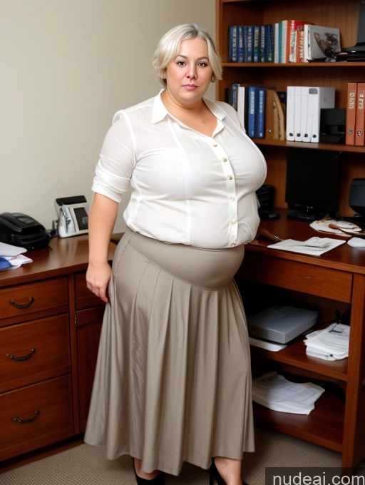 ai nude image of pregnant woman in skirt standing in front of a desk with a computer pics of Busty Glasses Big Ass Big Hips Short Pubic Hair Hairy Women Sad British 60s Short Hair Full Frontal White Hair Long Skirt Pantyhose Blouse Fat Office Obese Wife Or Girlfriend