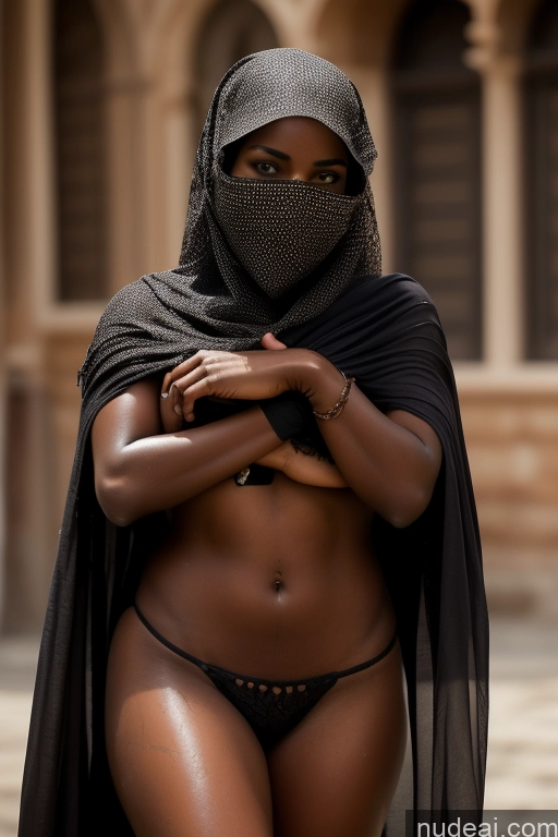 ai nude image of araffe woman in a black hijab and a black scarf pics of Small Tits Big Ass Abs Big Hips Oiled Body 18 Seductive Indian Skin Detail (beta) Street Nude Niqab Alternative Detailed Khorne Pubic Hair Dark Skin