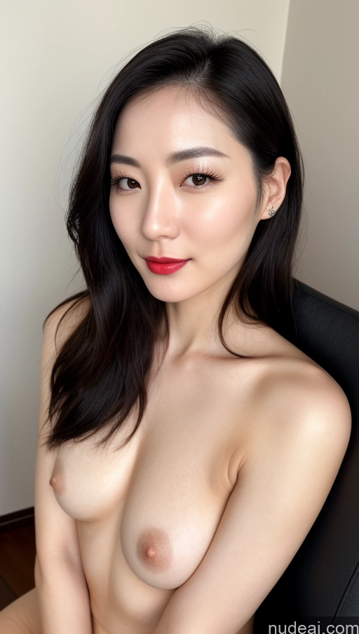 related ai porn images free for Woman One Beautiful Lipstick Fairer Skin 30s Black Hair Skin Detail (beta) Close-up View Small Tits Korean Slicked