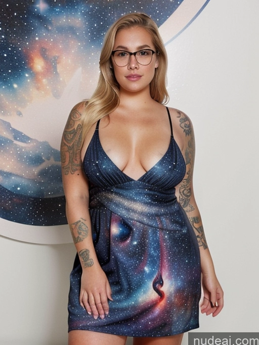 related ai porn images free for Woman One Blonde Long Hair German Chubby Dress Thick 20s Fat Small Tits Glasses Tattoos Stargazing