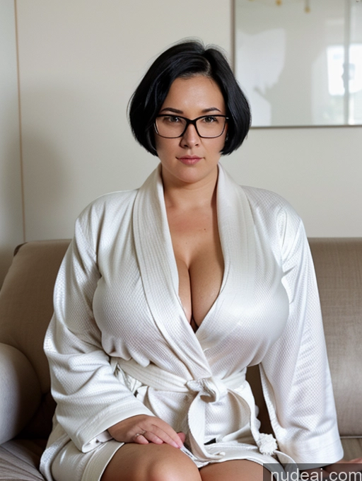 related ai porn images free for Glasses 30s Black Hair British Wife Or Girlfriend Fat Sad Short Hair Huge Boobs Perfect Boobs Couch Bathrobe Auntjunev3 Cleavage