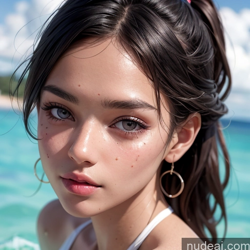 related ai porn images free for Beautiful Skin Detail (beta) Detailed Model 20s One Piece Swimsuit Close-up View