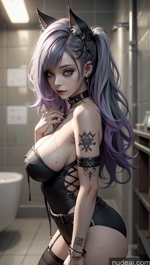 related ai porn images free for Close-up View Pubic Hair Perfect Boobs Shower Chubby Gothic Punk Girl Fairer Skin Thigh Socks No Panties? Busty Nude Purple Hair