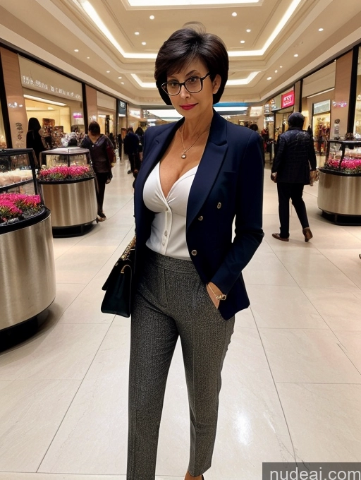 related ai porn images free for Milf Two Perfect Body Perfect Boobs Beautiful Glasses 70s Short Hair Chinese Mall Blouse Bra Casual Jacket Suit Stylish Secretary Professor Cleavage Detailed Sexy Face