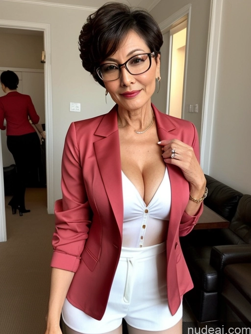 related ai porn images free for Milf Perfect Boobs Beautiful Glasses Perfect Body 60s Seductive Pixie Chinese Party Blouse Casual Jacket Professor Secretary Shirt Stylish Suit Cleavage Detailed Sexy Face