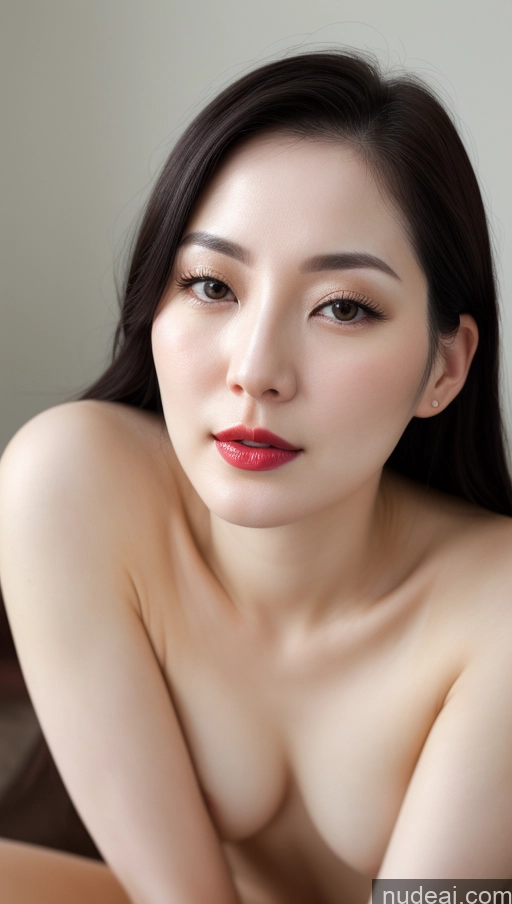 related ai porn images free for One Lipstick Fairer Skin Close-up View Woman Beautiful 30s Black Hair Korean Small Tits Slicked