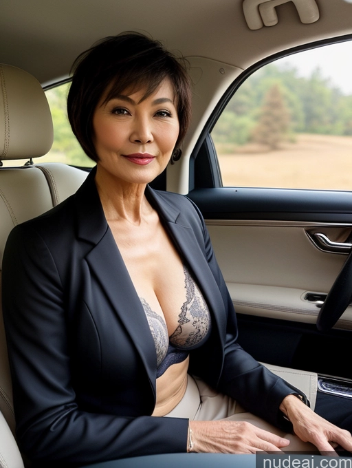 related ai porn images free for Milf Perfect Boobs Beautiful Perfect Body Short Hair 70s Chinese Car Bra Jacket Professor Stylish Suit Cleavage Detailed Sexy Face