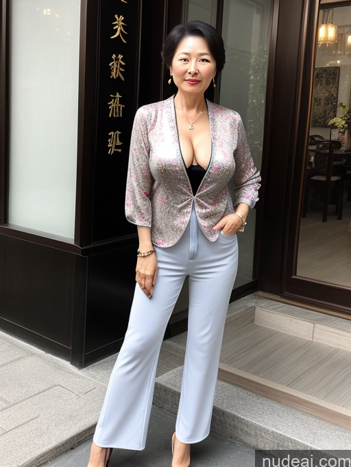 related ai porn images free for Milf Two 60s Chinese Casual Stylish Cleavage Detailed