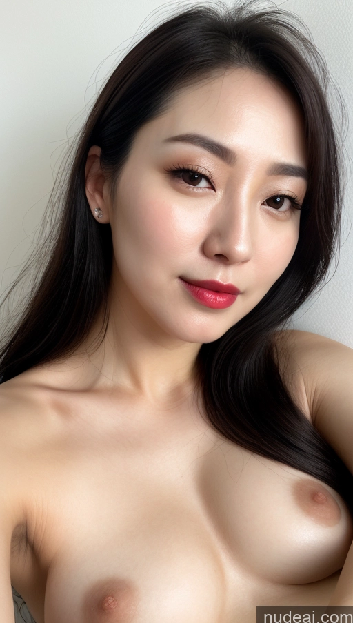 related ai porn images free for Woman One Small Tits Beautiful Lipstick Fairer Skin Black Hair Slicked Korean Close-up View 30s