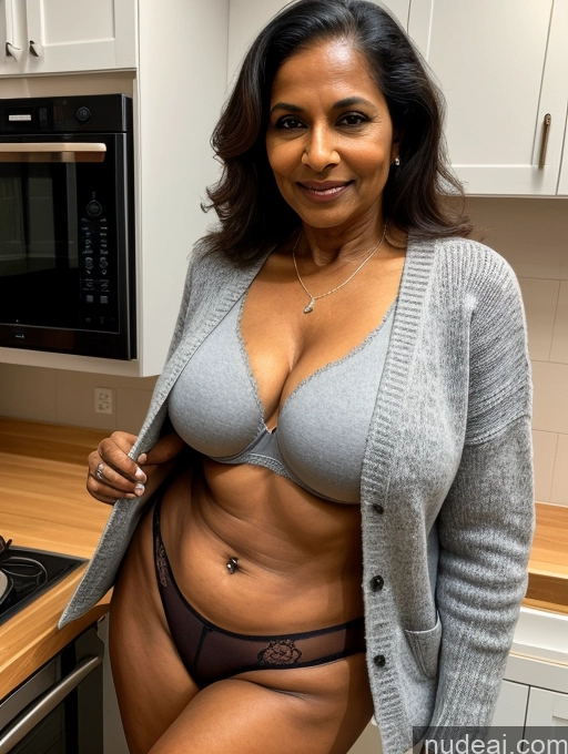 related ai porn images free for Milf Two Perfect Boobs Perfect Body Dark Skin 70s Indian Kitchen Bra Jacket Jeans Professor Secretary Sweater Cleavage Partially Nude Detailed