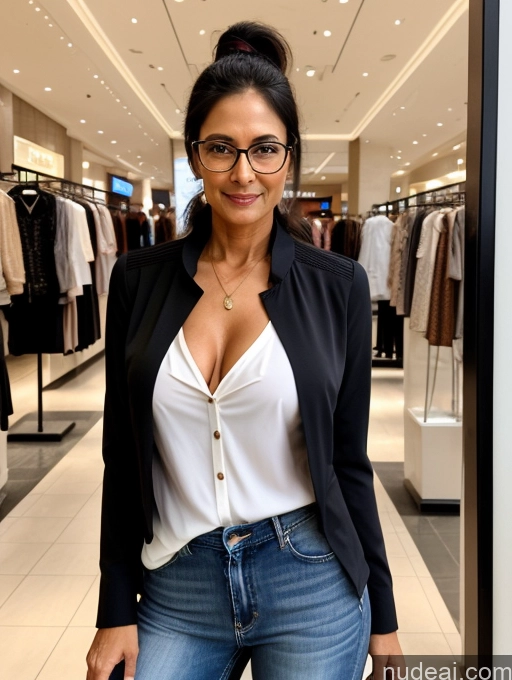 related ai porn images free for Milf Two Perfect Boobs Glasses Perfect Body Dark Skin 70s Ponytail Indian Mall Blouse Casual Jacket Jeans Professor Secretary Shirt Stylish Sweater Cleavage Dark Lighting Detailed Sexy Face