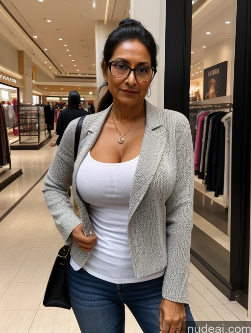 related ai porn images free for Milf Two Perfect Boobs Glasses Perfect Body Dark Skin 70s Ponytail Indian Mall Blouse Casual Jacket Jeans Professor Secretary Shirt Stylish Sweater Cleavage Dark Lighting Detailed Sexy Face