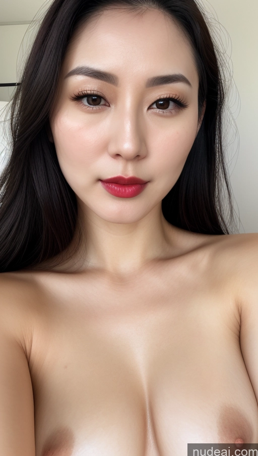 related ai porn images free for Woman One Small Tits Beautiful Lipstick Fairer Skin 30s Black Hair Slicked Korean Close-up View