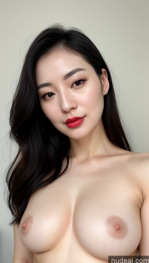 related ai porn images free for Woman One Small Tits Beautiful Lipstick Fairer Skin 30s Black Hair Slicked Korean Close-up View