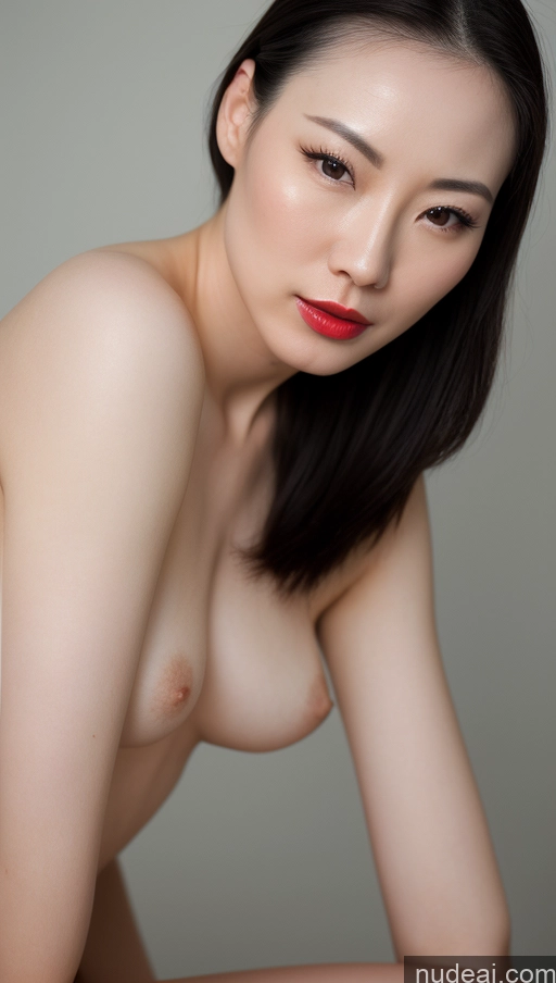 related ai porn images free for Woman One Beautiful Close-up View Skin Detail (beta) Fairer Skin Black Hair Slicked Chinese Small Tits Lipstick 30s