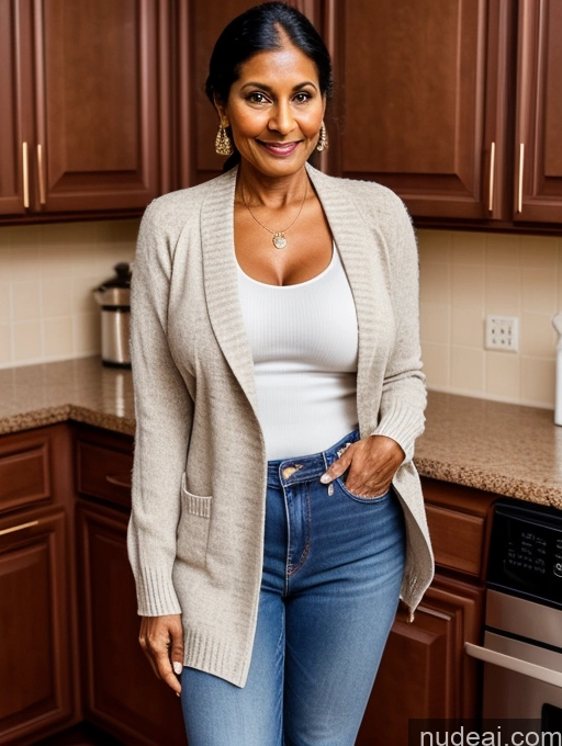 related ai porn images free for Milf Two Perfect Boobs Perfect Body Dark Skin 70s Indian Kitchen Jacket Jeans Professor Secretary Stylish Sweater Cleavage Partially Nude Detailed