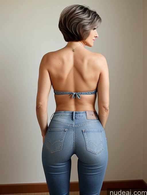 related ai porn images free for 70s Jeans Pixie Back View Bending Over