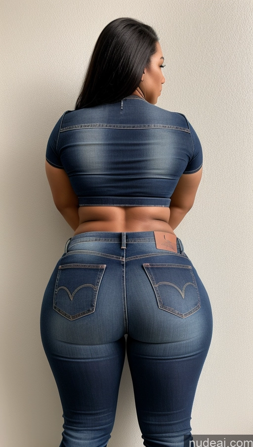 ai nude image of araffe butt - bari woman in jeans showing off her butt pics of Athlete Big Ass Big Hips Jeans