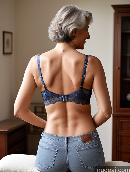 related ai porn images free for 80s Jeans Lingerie Back View