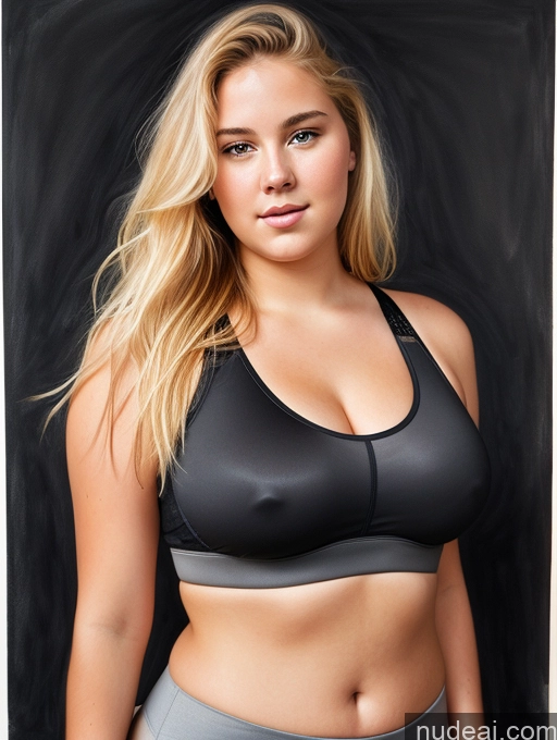 related ai porn images free for Woman Thick Chubby Blonde Long Hair 18 Sports Bra Charcoal