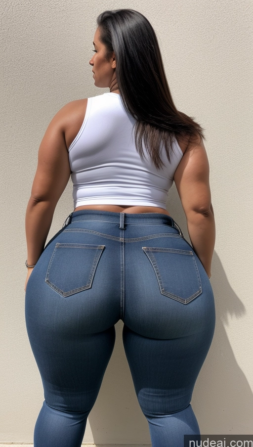 ai nude image of araffe butt lifter in jeans showing off her butt pics of Athlete Big Ass Big Hips Jeans