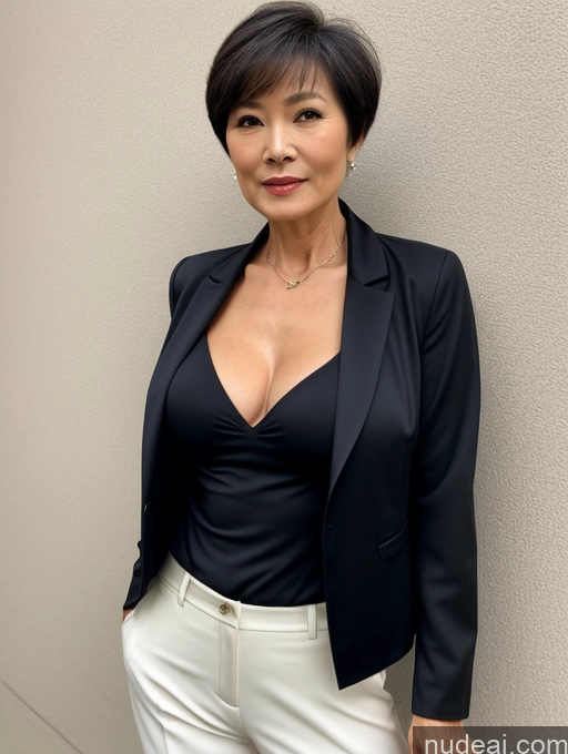 related ai porn images free for Milf Perfect Body Perfect Boobs Beautiful Sexy Face Short Hair Blouse Bra Casual Jacket Suit Stylish Secretary Professor Cleavage Detailed 70s Dark Lighting Chinese