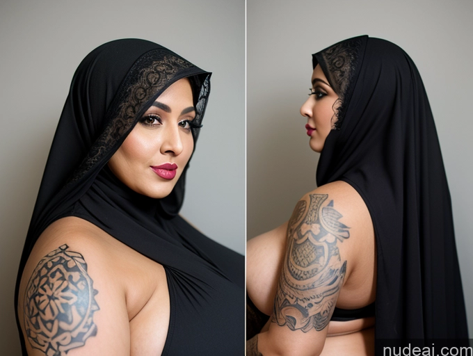 related ai porn images free for Woman Busty Huge Boobs Beautiful Tattoos Lipstick Big Ass Thick Chubby Big Hips 40s Short Hair Arabic Back View Niqab