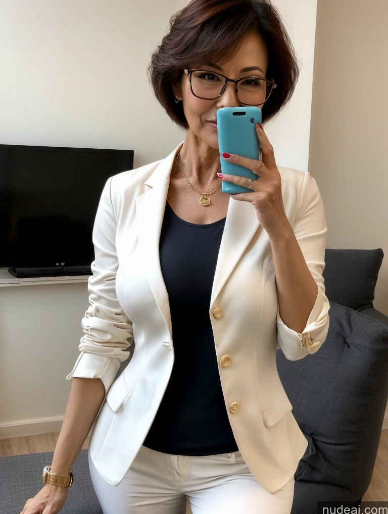 related ai porn images free for Milf Perfect Boobs Beautiful Glasses Perfect Body 60s Seductive Pixie Chinese Party Blouse Casual Jacket Professor Secretary Shirt Stylish Suit Cleavage Detailed Sexy Face