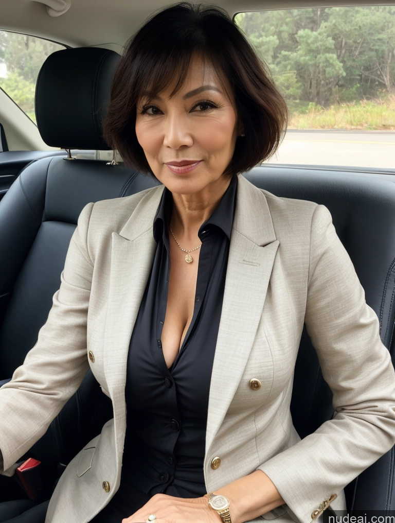 related ai porn images free for Milf Perfect Boobs Beautiful Perfect Body Short Hair 70s Chinese Car Bra Jacket Professor Stylish Suit Cleavage Detailed Sexy Face