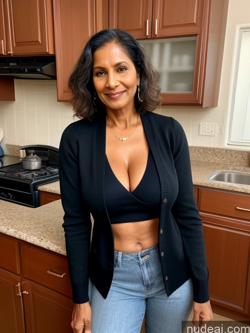 related ai porn images free for Milf Two Perfect Boobs Perfect Body Dark Skin 70s Indian Kitchen Jacket Jeans Professor Secretary Stylish Sweater Cleavage Partially Nude Detailed