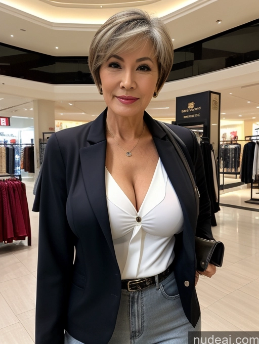 related ai porn images free for Milf Perfect Boobs Perfect Body Short Hair 70s Chinese Mall Blouse Bra Casual Jacket Professor Secretary Shirt Stylish Suit Cleavage Detailed