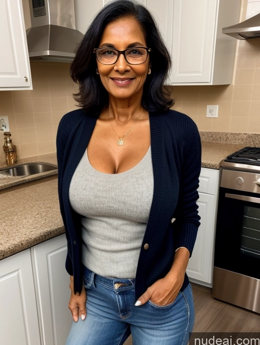 related ai porn images free for Milf Two Perfect Boobs Perfect Body Dark Skin 70s Indian Kitchen Jacket Jeans Professor Secretary Stylish Sweater Cleavage Partially Nude Detailed