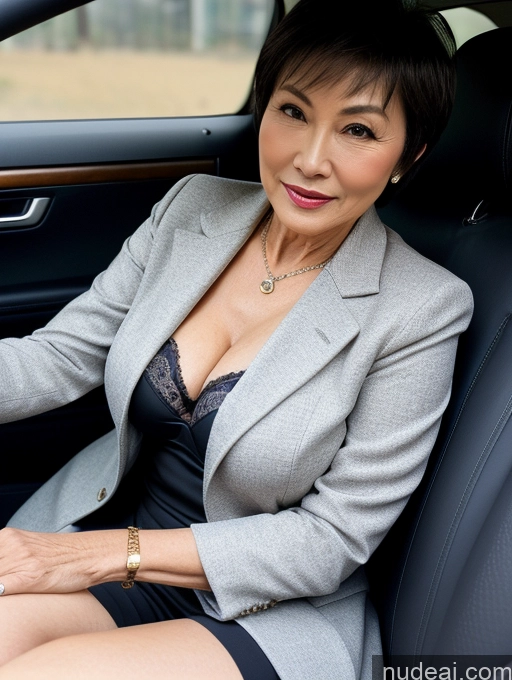 related ai porn images free for Milf Perfect Boobs Beautiful Perfect Body Short Hair 70s Chinese Car Bra Jacket Professor Stylish Suit Cleavage Detailed Sexy Face