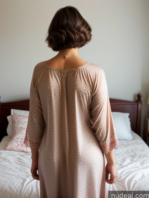 related ai porn images free for One 80s Brunette Pixie Russian Bedroom Back View Nightgown