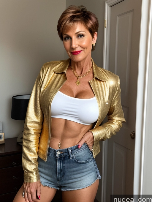 related ai porn images free for Milf Perfect Boobs Beautiful Lipstick Muscular Skinny Perfect Body Tanned Skin 60s Ginger Pixie German Bedroom Front View Gold Jewelry Dark Lighting Woman Open Forward Sexy Face Blouse Daisy Dukes Jacket