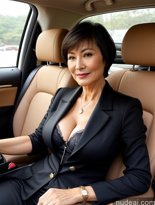 related ai porn images free for Milf Perfect Boobs Beautiful Perfect Body Short Hair 70s Chinese Car Bra Jacket Professor Stylish Suit Cleavage Detailed Sexy Face