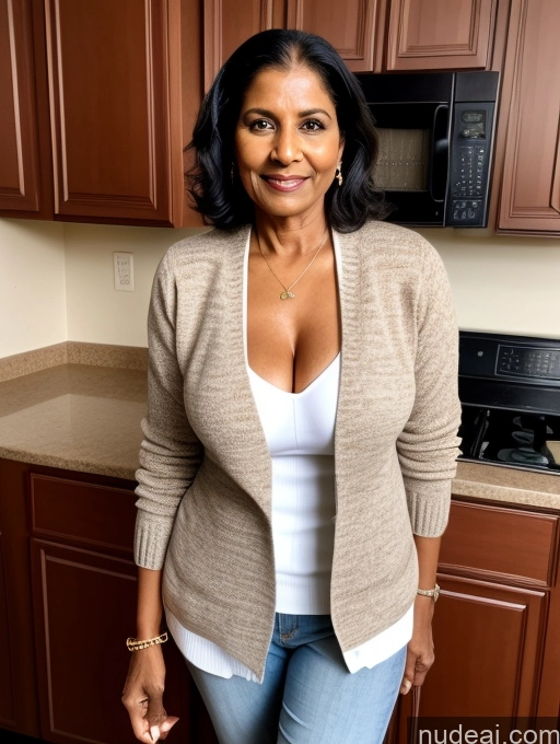 related ai porn images free for Milf Two Perfect Boobs Perfect Body Dark Skin 70s Indian Kitchen Jacket Jeans Professor Secretary Stylish Sweater Cleavage Partially Nude Detailed