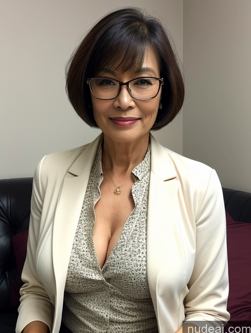 related ai porn images free for Milf Perfect Boobs Beautiful Glasses Perfect Body Short Hair Asian Blouse Bra Casual Jacket Professor Secretary Stylish Suit Cleavage Detailed Sexy Face 60s Bedroom